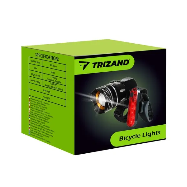 T6 USB Bike Light + Rear Light 23681 | Buy online — Megaluks