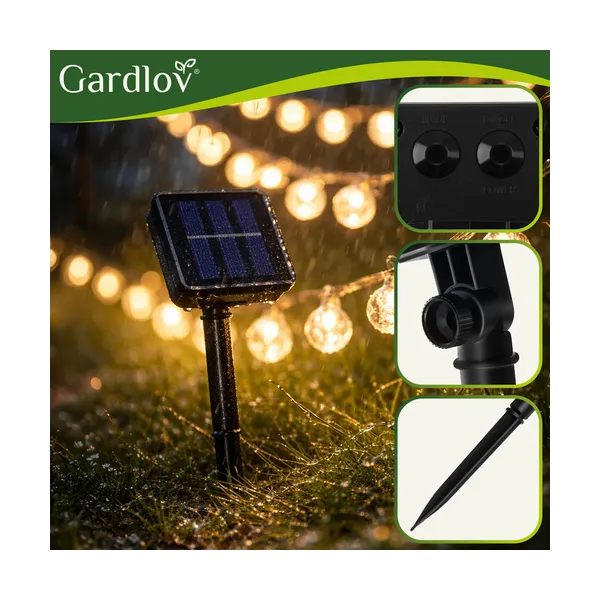 Solar garland 12m IP65 Gardlov 24010