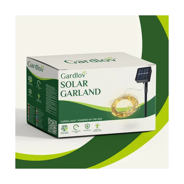 Solar garland 15m IP44 Gardlov 24007
