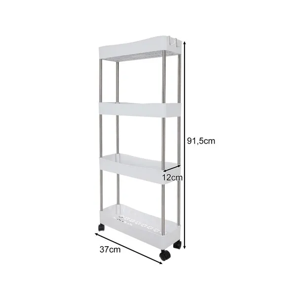 Kitchen/bathroom shelf on wheels Ruhhy 24291 | Buy online — Megaluks