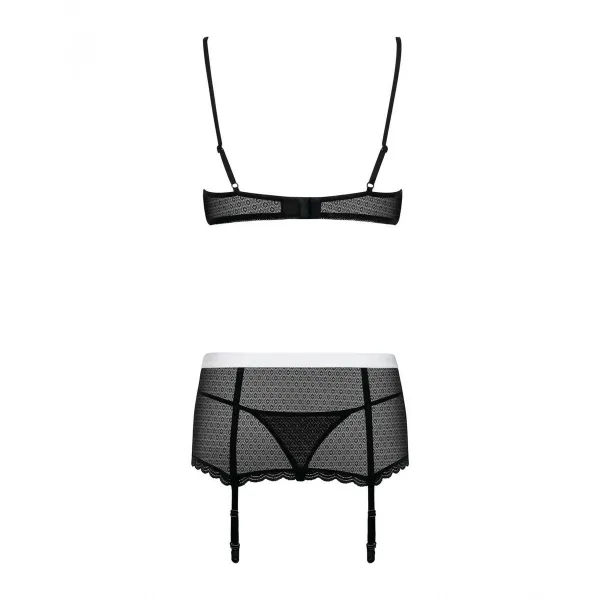 Набор нижнего белья с поясом Obsessive MAIDME L/XL