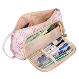 School Pencil Case Two-Compartment Folding Pouch Double | Buy online — Megaluks