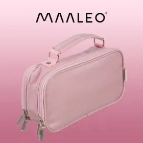 Double extendable pencil case - pink Maaleo 24517 | Buy online — Megaluks
