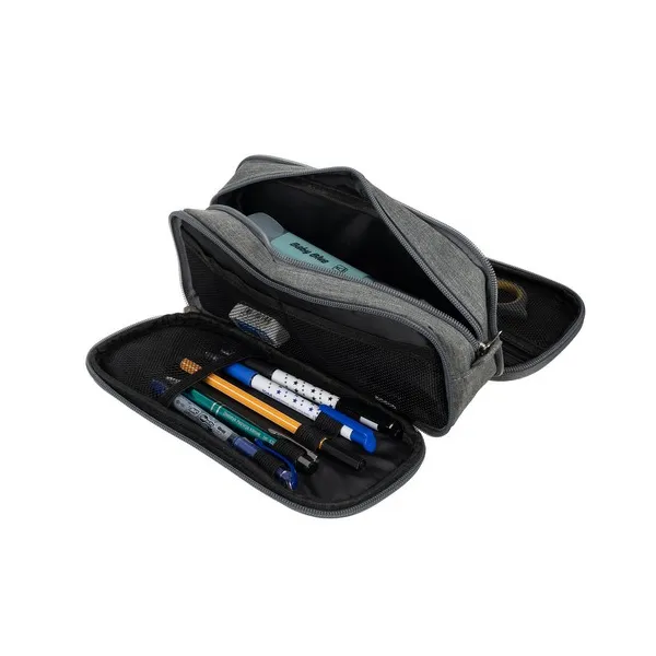 Triple folding pencil case - gray Maaleo 24512 | Buy online — Megaluks