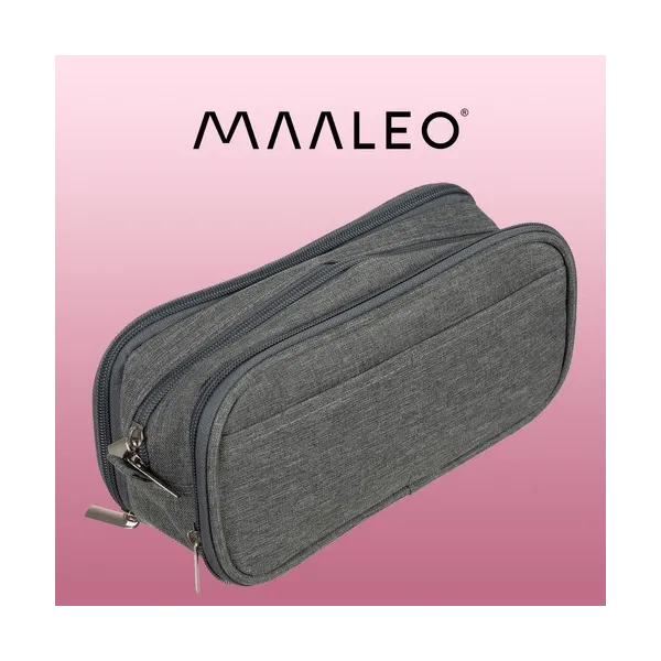 Triple folding pencil case - gray Maaleo 24512 | Buy online — Megaluks