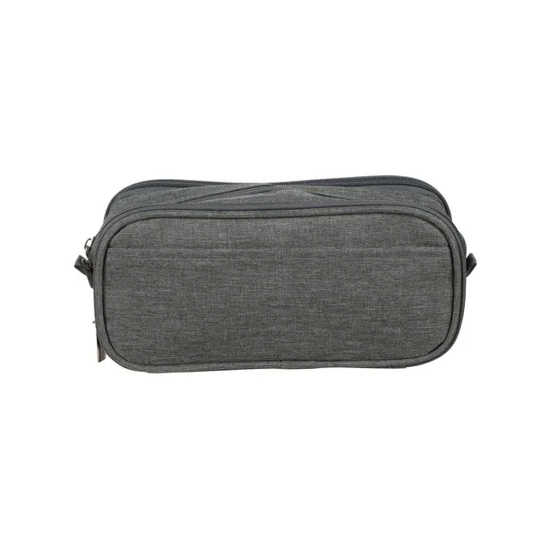 Triple folding pencil case - gray Maaleo 24512 | Buy online — Megaluks