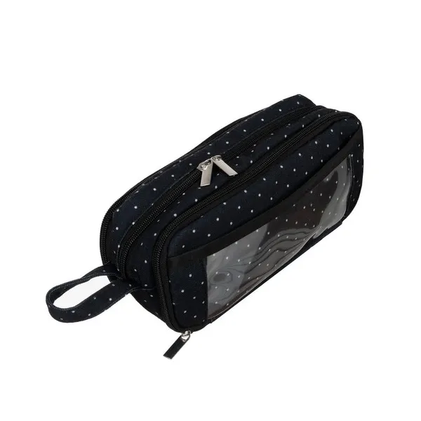 Triple foldable pencil case - black Maaleo 24511