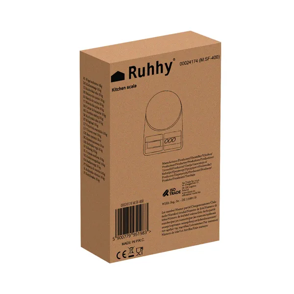 Virtuvės svarstyklės 10 kg Ruhhy 24174 | Pirkti internetu — Megaluks