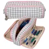 Triple foldable pencil case - checkered Maaleo24514 | Buy online — Megaluks