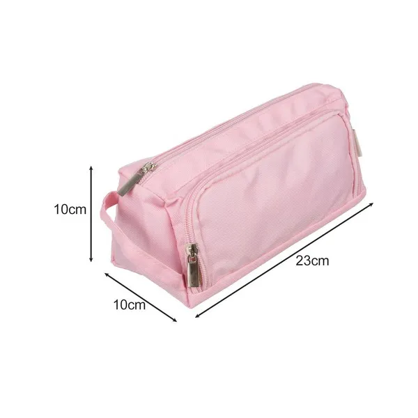 Double extendable pencil case - pink Maaleo 24519 | Buy online — Megaluks