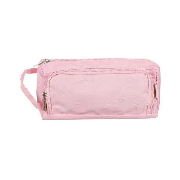Double extendable pencil case - pink Maaleo 24519 | Buy online — Megaluks