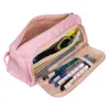 Double extendable pencil case - pink Maaleo 24519 | Buy online — Megaluks