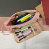 Double extendable pencil case - pink Maaleo 24519 | Buy online — Megaluks