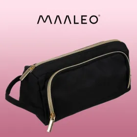 Double extendable pencil case - black Maaleo 24502
