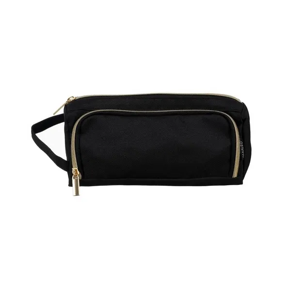 Double extendable pencil case - black Maaleo 24502