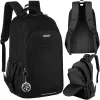 Seljakott 45L - must Kruzzel 24526 | Osta veebist — Megaluks