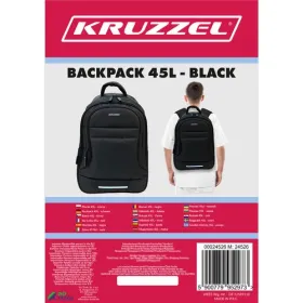 Seljakott 45L - must Kruzzel 24526 | Osta veebist — Megaluks