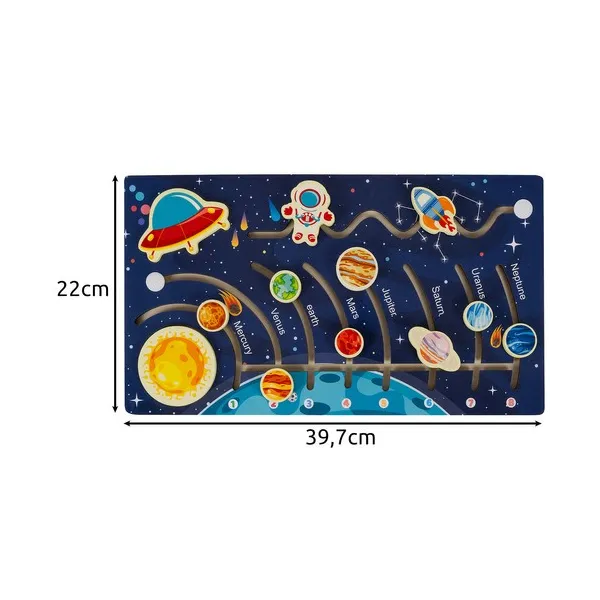 Wooden puzzle - solar system Kruzzel 24763 | Buy online — Megaluks