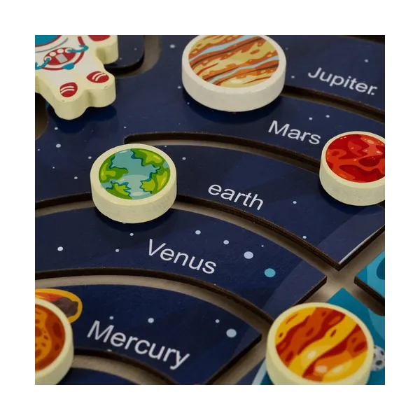 Wooden puzzle - solar system Kruzzel 24763 | Buy online — Megaluks