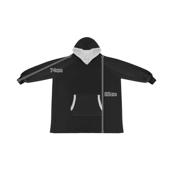 XXL sweatshirt - blanket black Ruhhy 24403