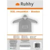 XXL sweatshirt - gray blanket Ruhhy 24402