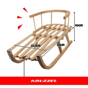 Kruzzel 25217 деревянные салазки | Купить онлайн — Megaluks