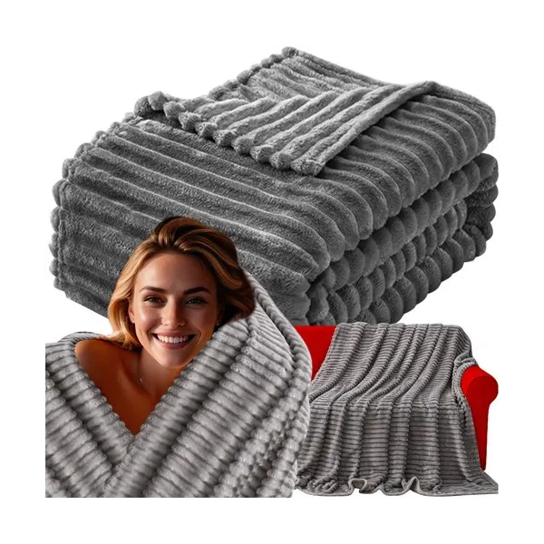 Blanket 1.6x2m - gray Ruhhy 24494 | Buy online — Megaluks