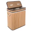 Bamboo laundry basket - two-chamber Ruhhy 24269 | Buy online — Megaluks