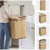 Bamboo laundry basket - two-chamber Ruhhy 24269 | Buy online — Megaluks