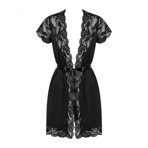 810-Pei-1-Aamutakki Obsessive PEIGNOIR Musta XXL/XXXL