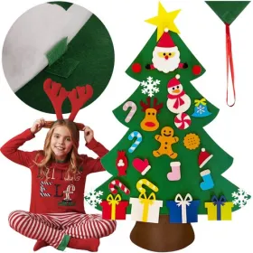 Felt Christmas tree with ornaments 24856 | Buy online — Megaluks