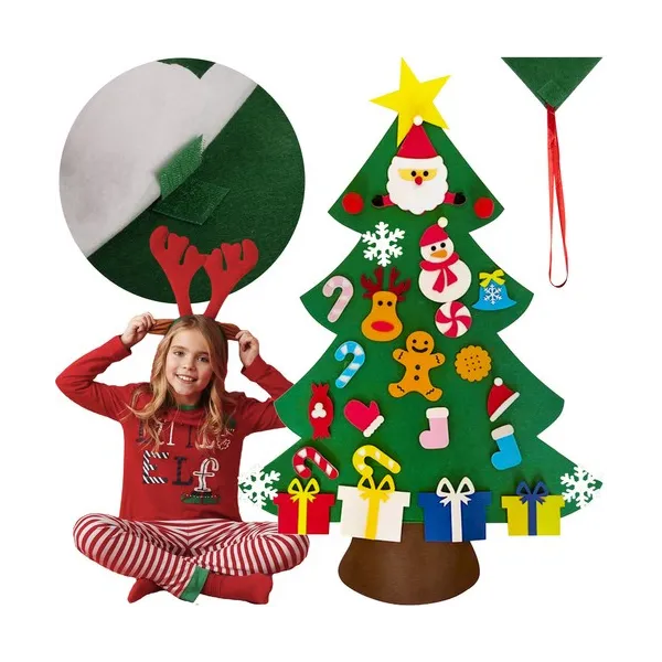 Felt Christmas tree with ornaments 24856 | Buy online — Megaluks