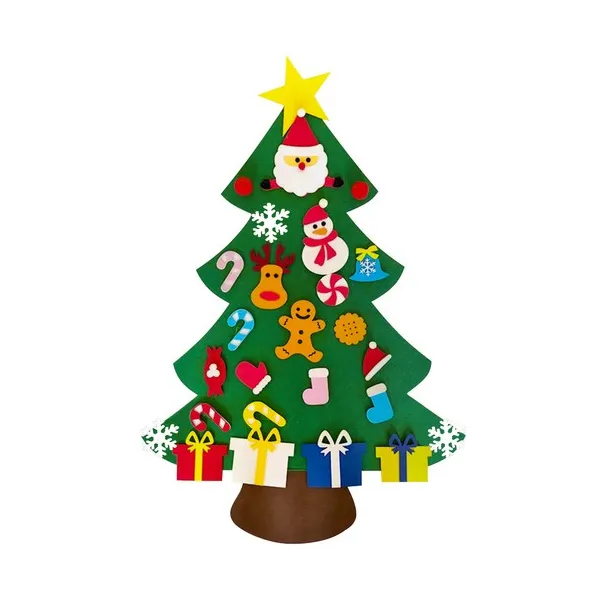 Felt Christmas tree with ornaments 24856 | Buy online — Megaluks