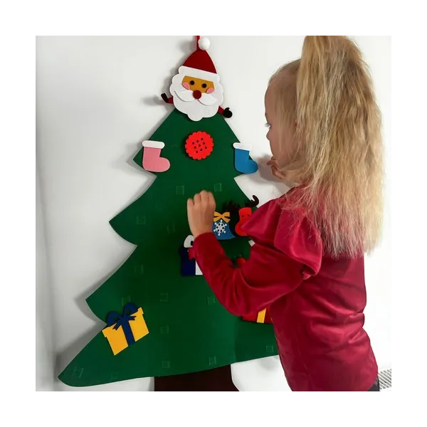 Felt Christmas tree with ornaments 24856 | Buy online — Megaluks