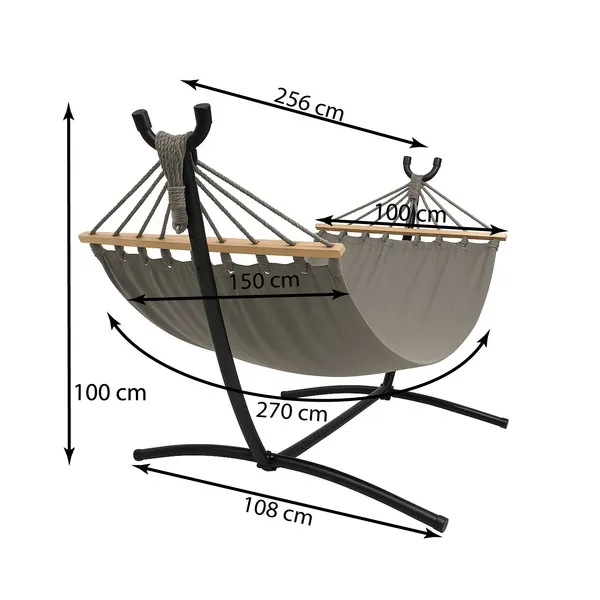 Garden hammock 200x150cm Gardlov with frame 25466 | Buy online — Megaluks