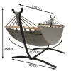 Dārza šūpuļtīkls 200x150cm Gardlov ar rāmi 2546 | Pirkt tiešsaistē — Megaluks