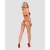 Alusvaatesetti Obsessive 838-SET-3 Punainen S/M