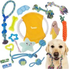 Dog chew toy, tug - set 25384 | Buy online — Megaluks