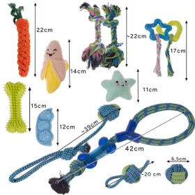 Dog chew toy, tug - set 25384 | Buy online — Megaluks