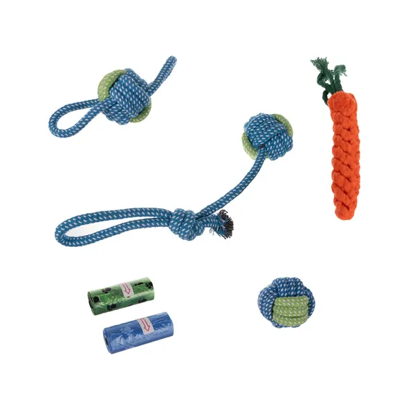 Dog chew toy, tug - set 25384 | Buy online — Megaluks