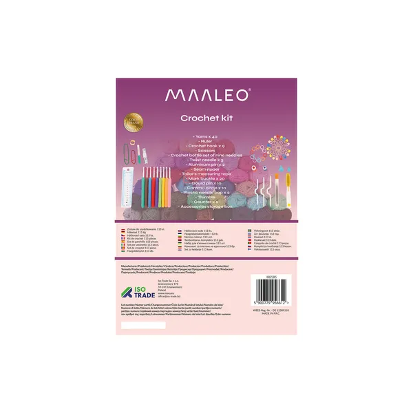 Crochet set 113pcs Maaleo 25885 | Buy online — Megaluks