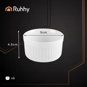 Ramekin - ovenproof dish 6 pcs. Ruhhy 25705 | Buy online — Megaluks