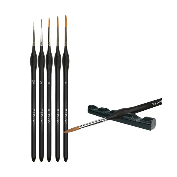 Paint brushes 5 pcs with stand Maaleo 26119