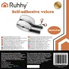 Self-adhesive Velcro black 5m x 2.5cm Ruhhy 24237