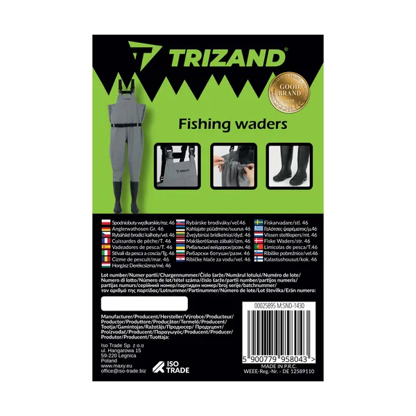 TRIZAND fishing waders - waders 46 | Buy online — Megaluks