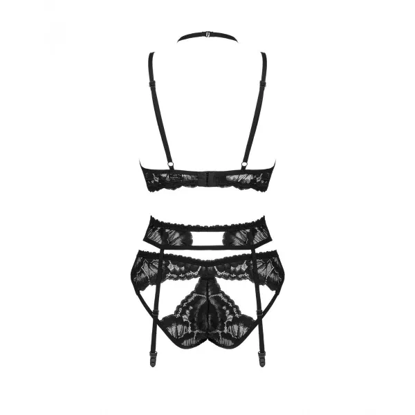Набор нижнего белья Obsessive Alessya Чёрный XS/S