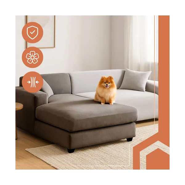 Ruhhy 26035 light gray sofa cover 145-185cm | Buy online — Megaluks