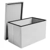 Pelēks samta pufs 60x30x30 cm Ruhhy 25994 | Pirkt tiešsaistē — Megaluks