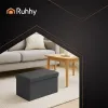 Melns samta pufs 60x30x30 cm Ruhhy 25995 | Pirkt tiešsaistē — Megaluks
