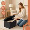 Must sametist tumba 60x30x30 cm Ruhhy 25995 | Osta veebist — Megaluks